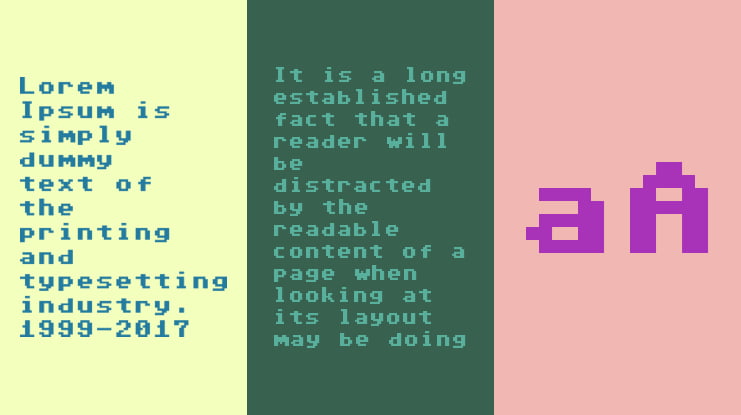 Commodore 64 Pixelized Font