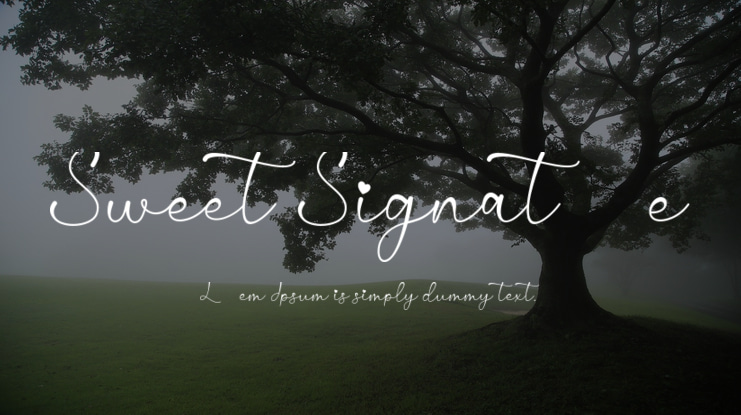 Sweet Signature Font