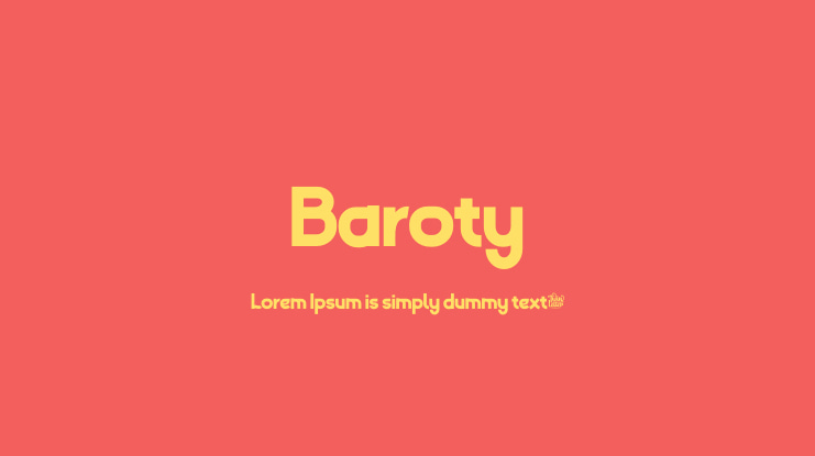 Baroty Font Family
