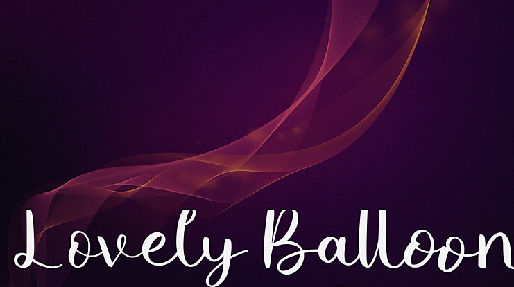 Lovely Balloon Font