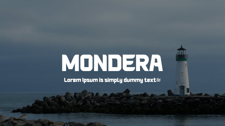 MONDERA Font Family