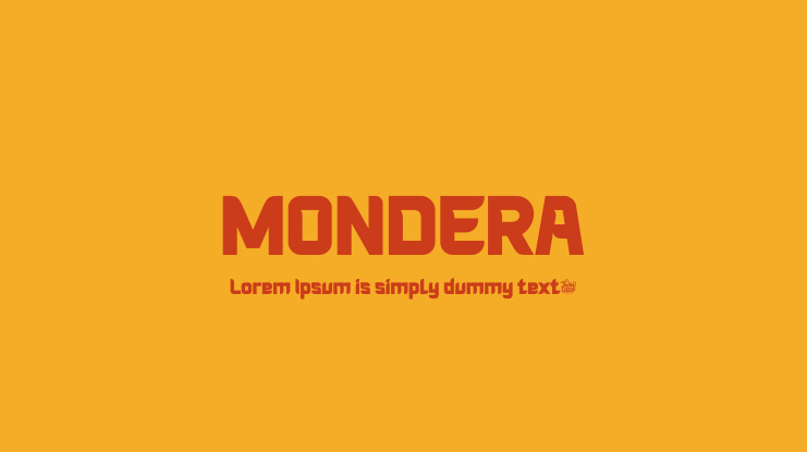 MONDERA Font Family