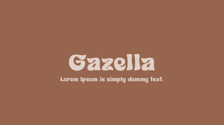 Gazella Font