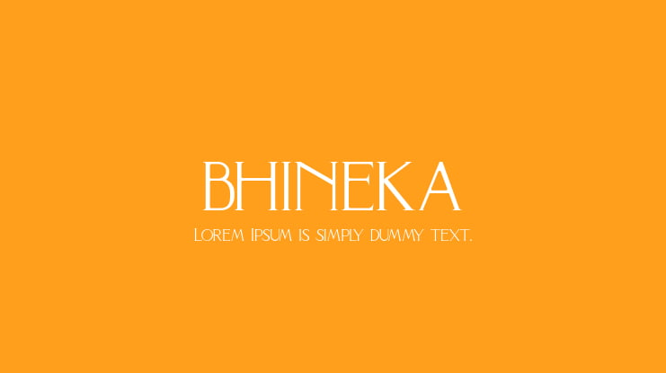 BHINEKA Font