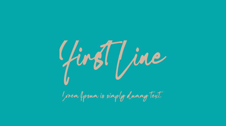 First Line Font