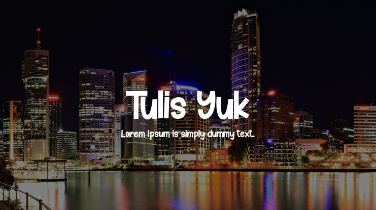 Tulis Yuk Font