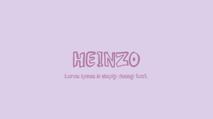 HEINZO Font
