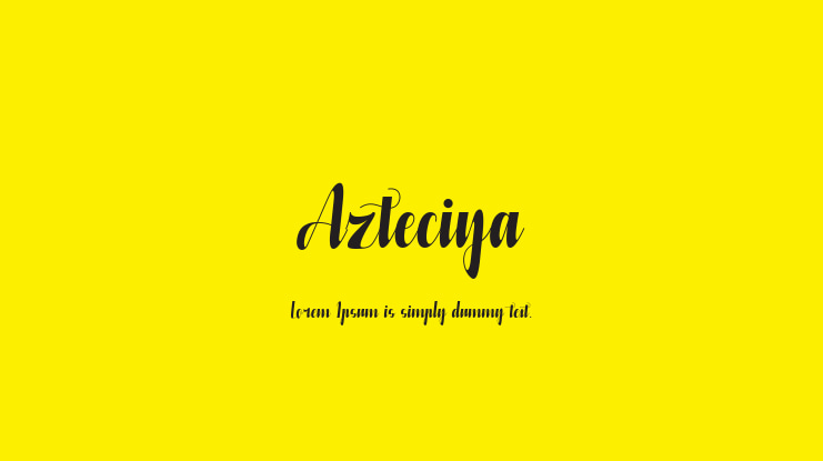 Azteciya Font