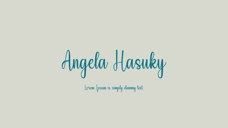 Angela Hasuky Font