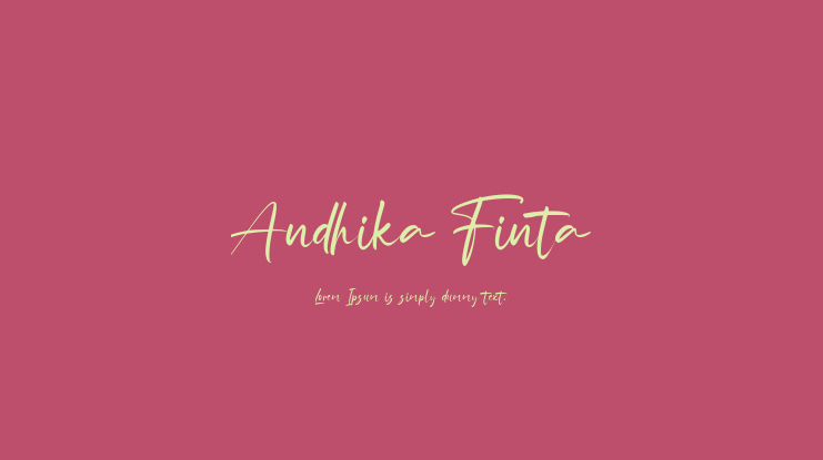 Andhika Finta Font