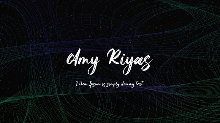 Amy Riyas Font
