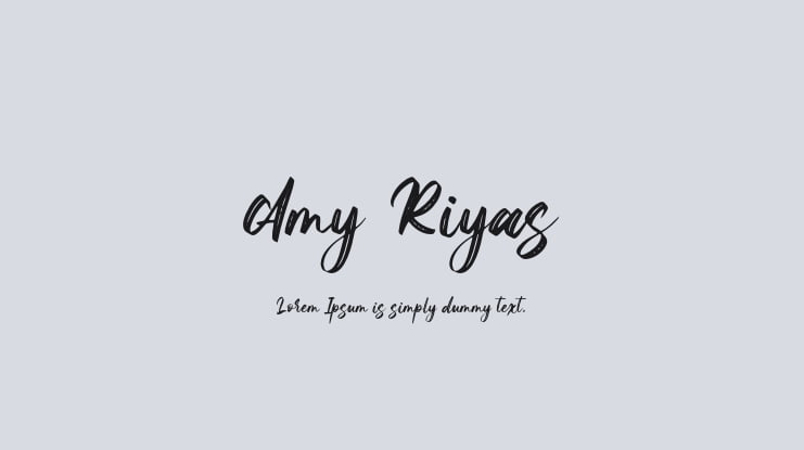 Amy Riyas Font