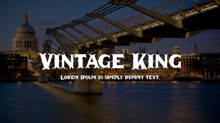 Vintage King Font