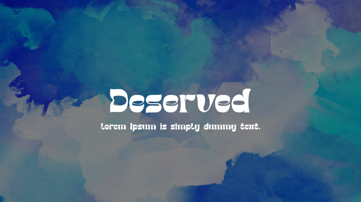 Deserved Font