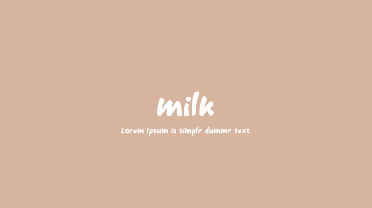 milk Font
