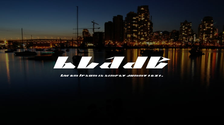 blade Font