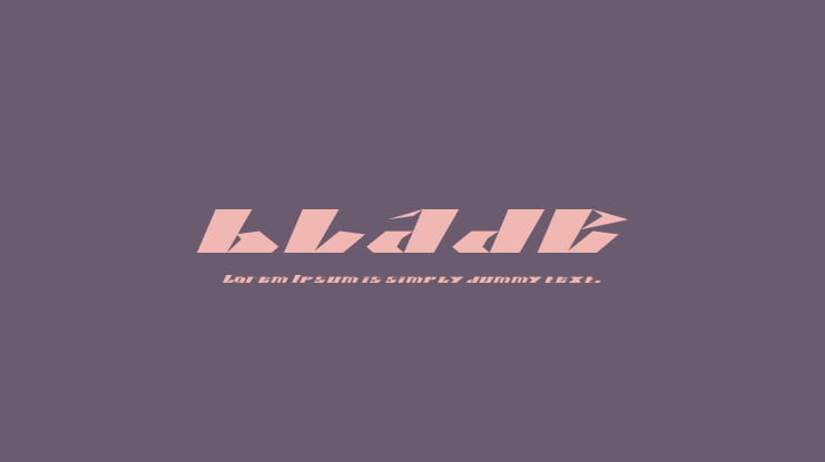 blade Font