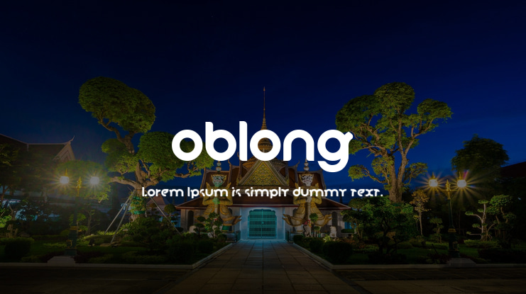 oblong Font