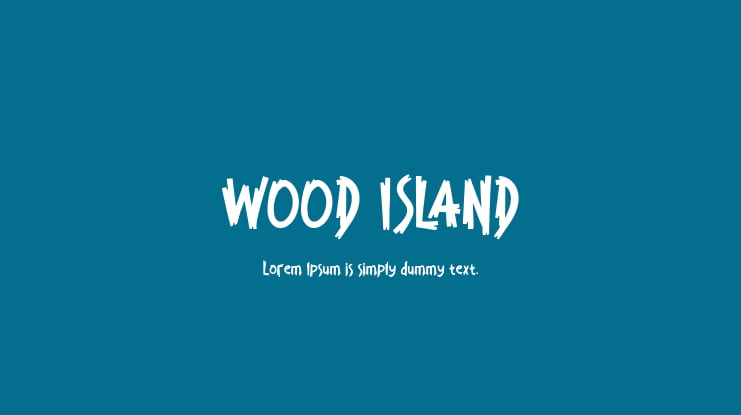 WOOD ISLAND Font