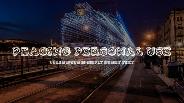 PEACING PERSONAL USE Font Family
