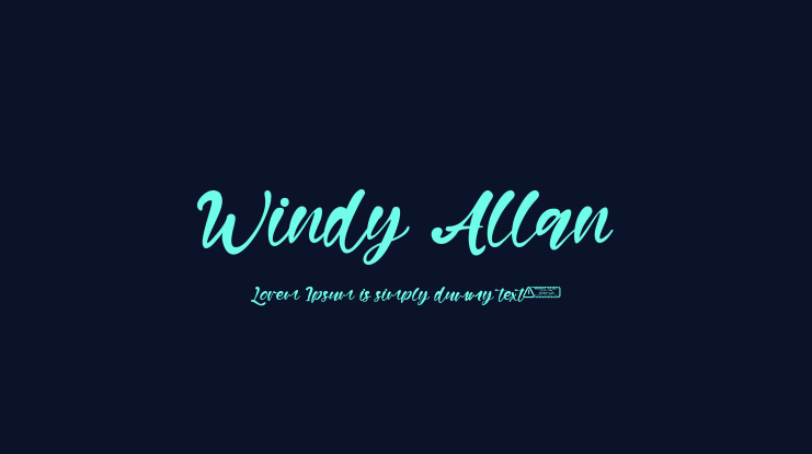 Windy Allan Font