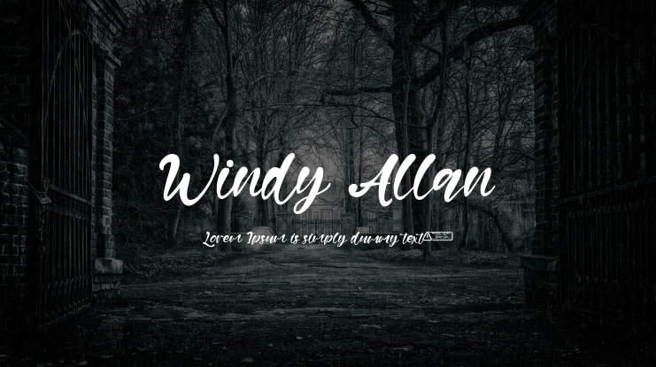Windy Allan Font