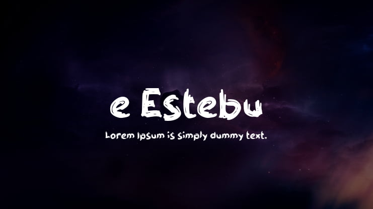 e Estebu Font