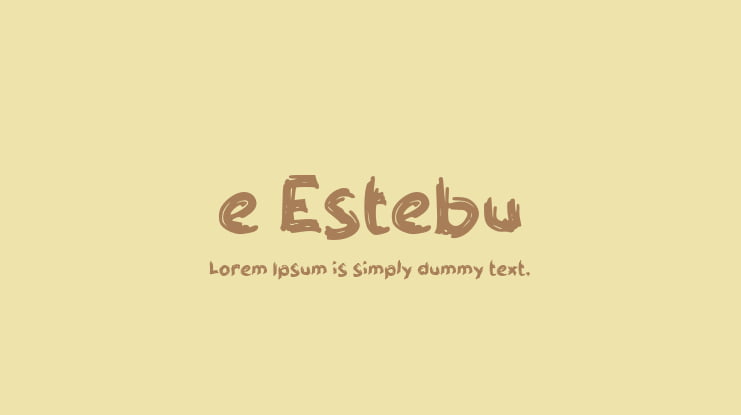 e Estebu Font