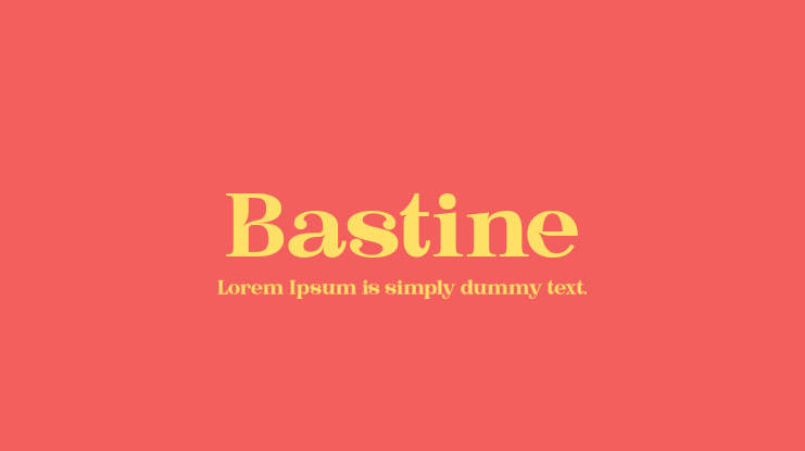 Bastine Font Family