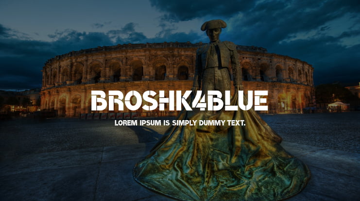 BroshK4Blue Font