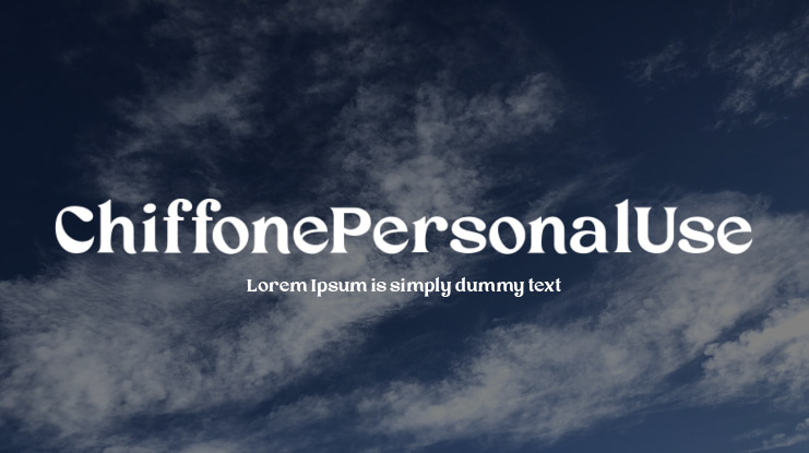 ChiffonePersonalUse Font
