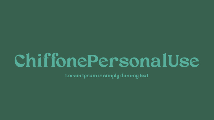 ChiffonePersonalUse Font