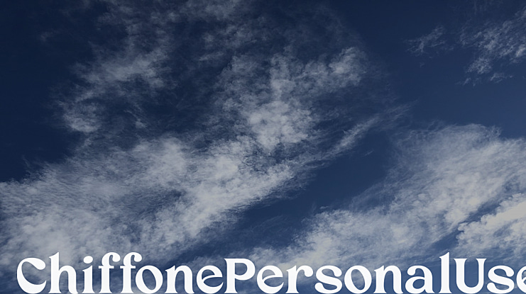 ChiffonePersonalUse Font
