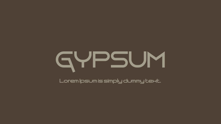 GYPSUM Font