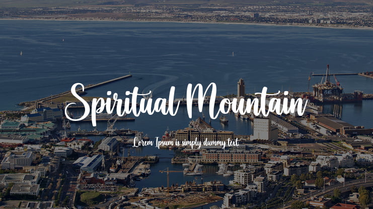 Spiritual Mountain Font