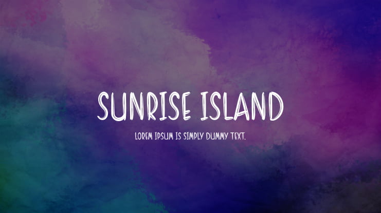 SUNRISE ISLAND Font