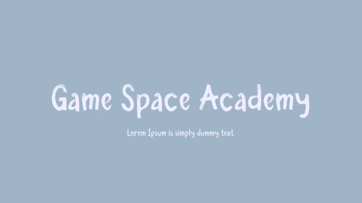 Game Space Academy Font