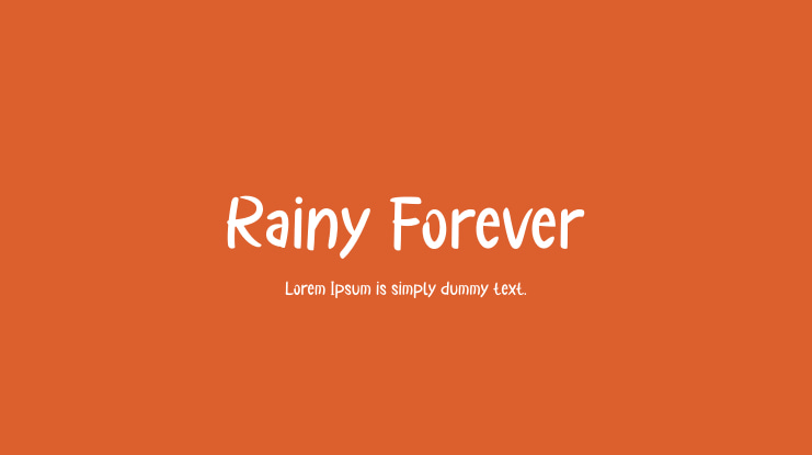 Rainy Forever Font