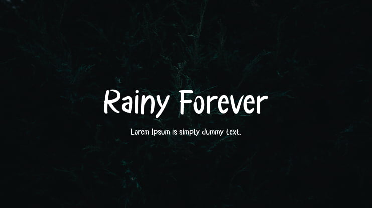 Rainy Forever Font