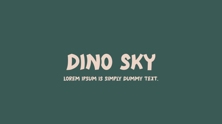 DINO SKY Font