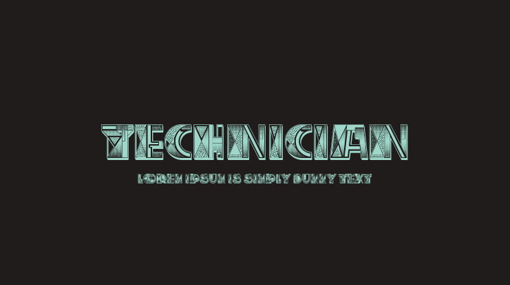 Technician Font