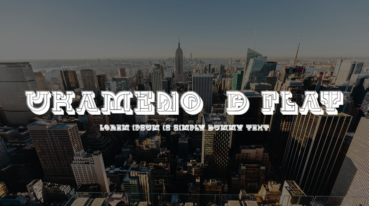 UKAMENO 3D Flat Font Family
