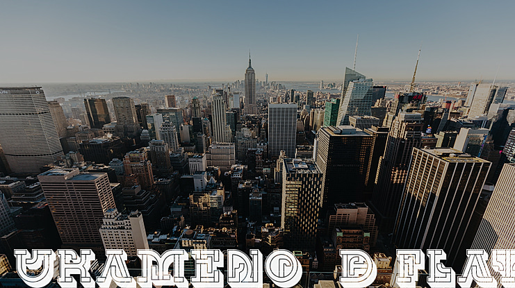 UKAMENO 3D Flat Font Family