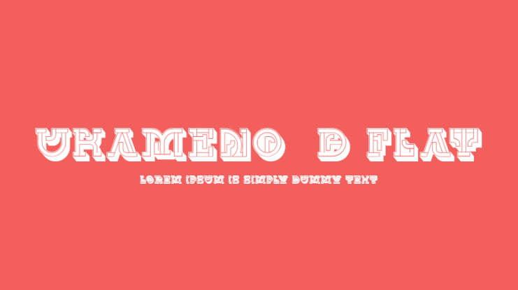 UKAMENO 3D Flat Font Family