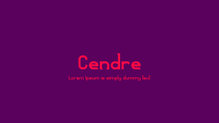 Cendre Font