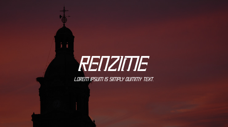Renzime Font