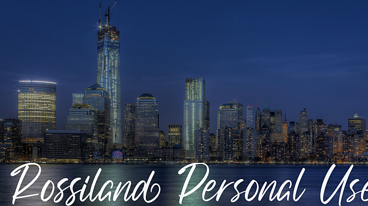 Rossiland Personal Use Font