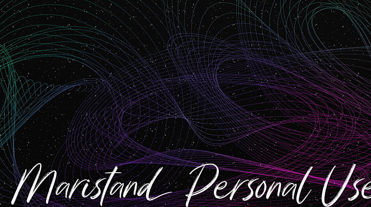 Maristand Personal Use Font