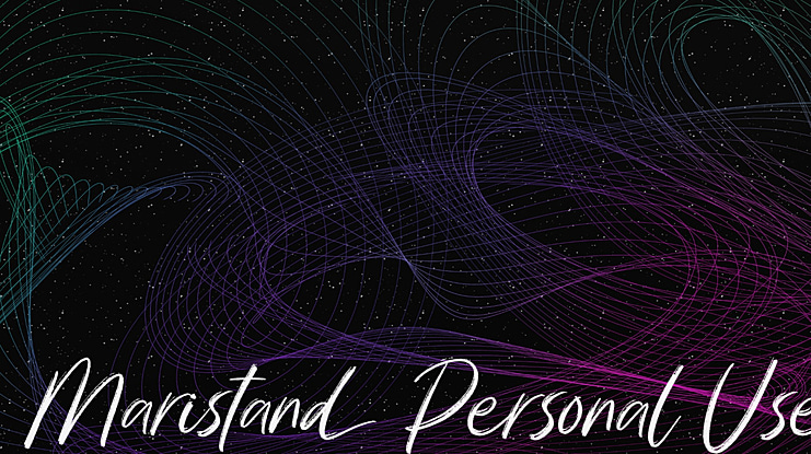 Maristand Personal Use Font