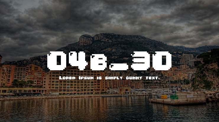 04b_30 Font